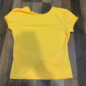 Edikted Bright Yellow Short Sleeve Top